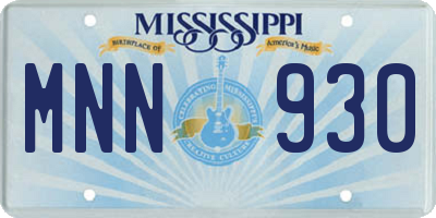 MS license plate MNN930