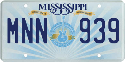 MS license plate MNN939