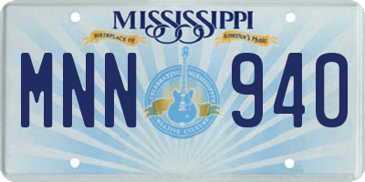 MS license plate MNN940