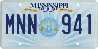 MS license plate MNN941