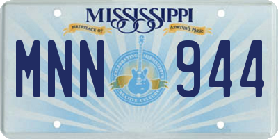 MS license plate MNN944
