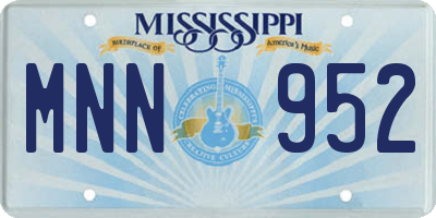 MS license plate MNN952
