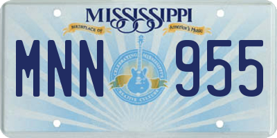 MS license plate MNN955