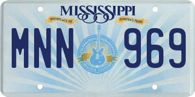MS license plate MNN969