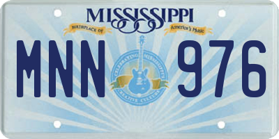 MS license plate MNN976
