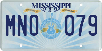 MS license plate MNO079
