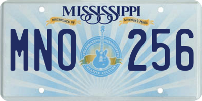 MS license plate MNO256