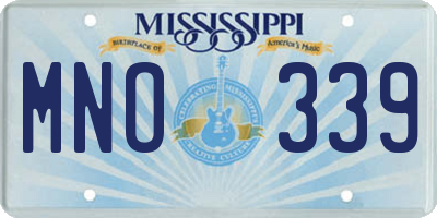 MS license plate MNO339