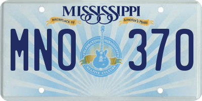 MS license plate MNO370