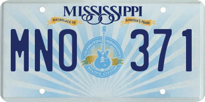 MS license plate MNO371