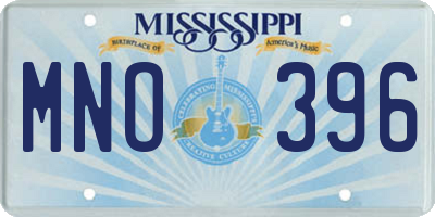 MS license plate MNO396