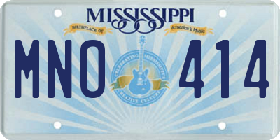 MS license plate MNO414