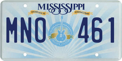 MS license plate MNO461