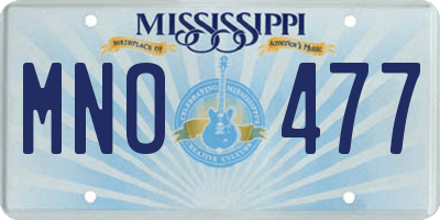 MS license plate MNO477