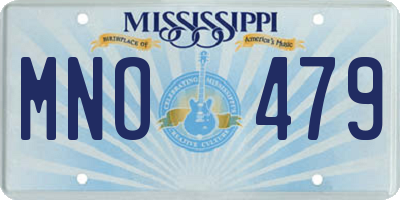 MS license plate MNO479