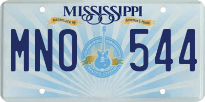 MS license plate MNO544