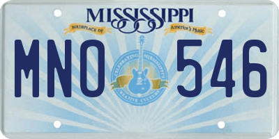 MS license plate MNO546