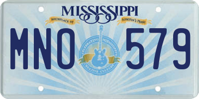 MS license plate MNO579