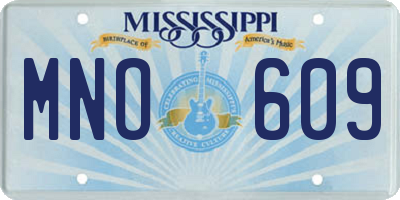 MS license plate MNO609