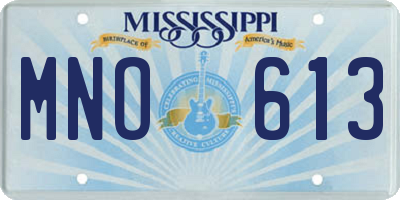 MS license plate MNO613