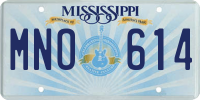 MS license plate MNO614