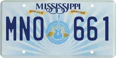 MS license plate MNO661