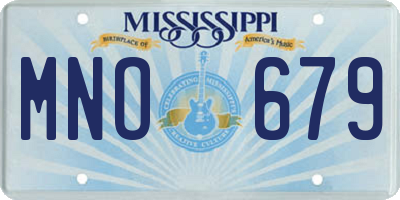 MS license plate MNO679