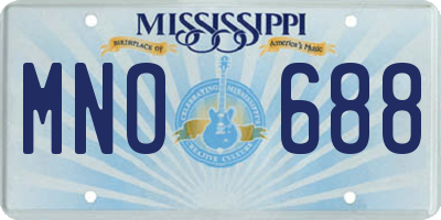 MS license plate MNO688