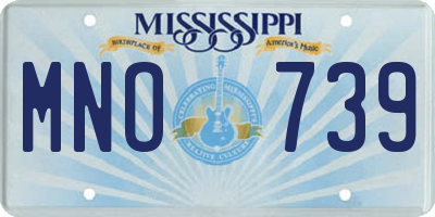 MS license plate MNO739