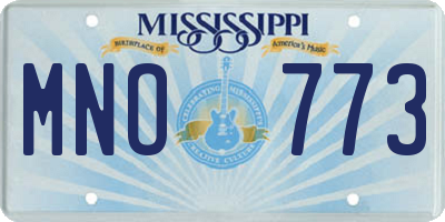 MS license plate MNO773