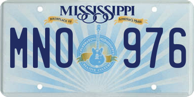 MS license plate MNO976