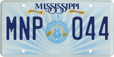 MS license plate MNP044