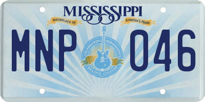 MS license plate MNP046