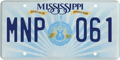 MS license plate MNP061