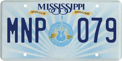 MS license plate MNP079
