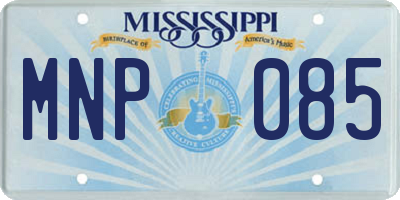 MS license plate MNP085