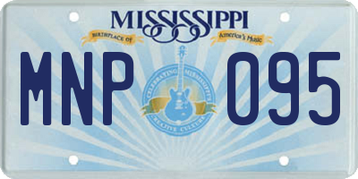 MS license plate MNP095