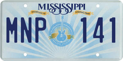 MS license plate MNP141