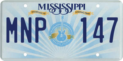 MS license plate MNP147