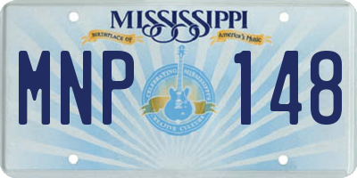 MS license plate MNP148