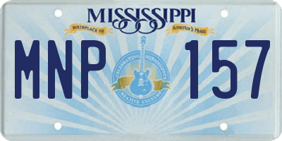MS license plate MNP157
