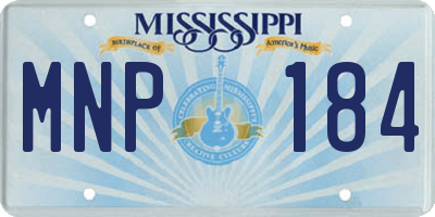 MS license plate MNP184