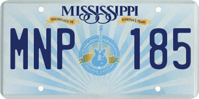 MS license plate MNP185