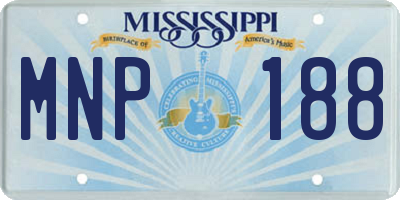 MS license plate MNP188