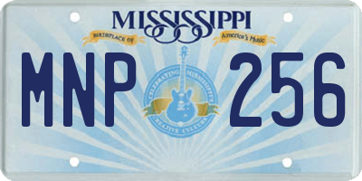 MS license plate MNP256
