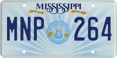 MS license plate MNP264