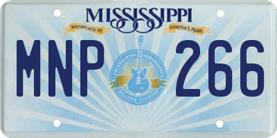 MS license plate MNP266