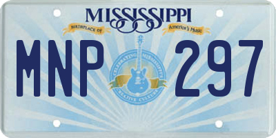 MS license plate MNP297