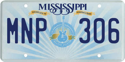 MS license plate MNP306
