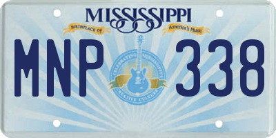 MS license plate MNP338